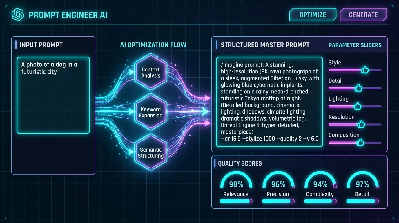 AI Prompt Optimizer ile Tanışın: Promptlarınızı Otomatik Olarak İyileştirin ve Kaliteyi Artırın - Yapay Zeka konulu yazı görseli