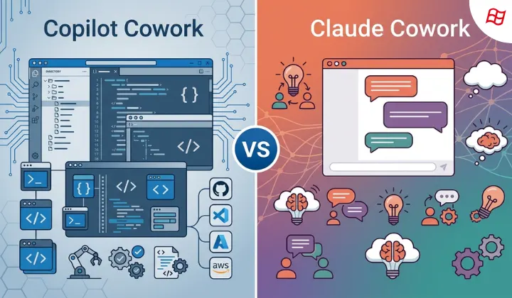 Copilot Cowork ve Claude Cowork Karşılaştırması: Hangi Yapay Zeka Ajansı Daha İyi? - blog yazısı görseli