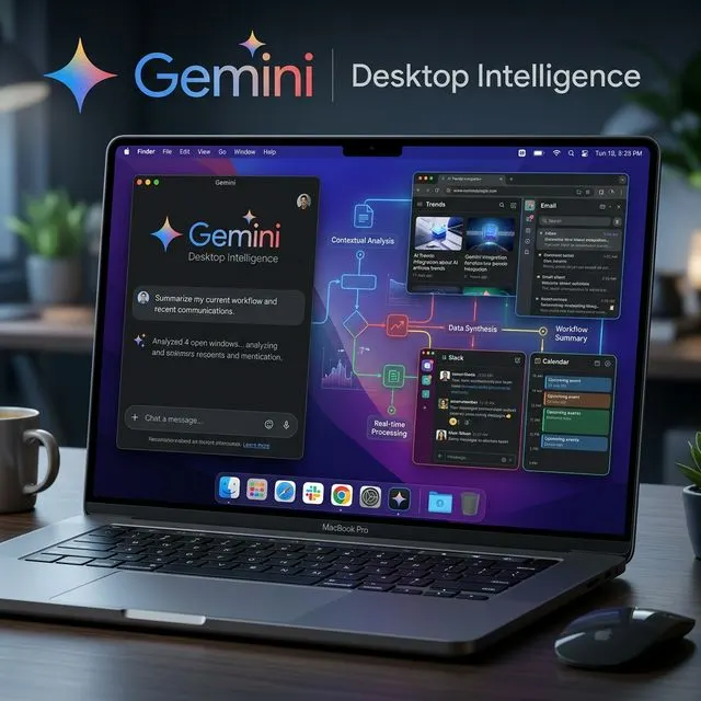Gemini Artık Mac'te: Yerel Uygulama Neler Sunuyor? - Yapay Zeka konulu yazı görseli