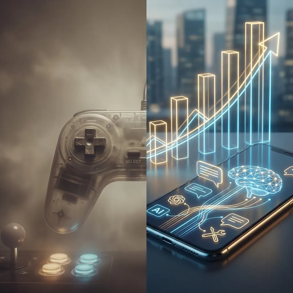 2025 Mobil Uygulama Gelirleri: Yapay Zeka Oyun Gelirlerini Nasıl Geçti? - Gemini konulu yazı görseli