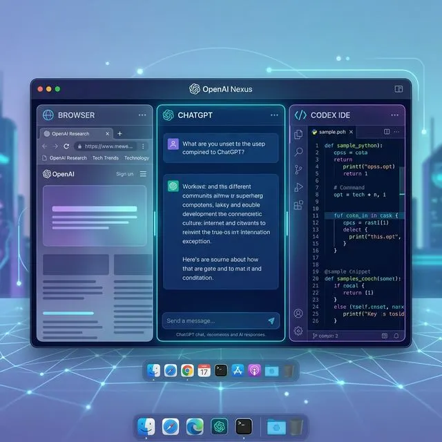 OpenAI'dan Süper Uygulama Hamlesi: ChatGPT, Codex ve Web Tarayıcı Tek Çatı Altında - ChatGPT konulu yazı görseli