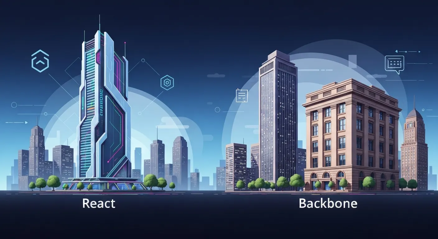 2025’te React vs Backbone - Kodlama konulu yazı görseli