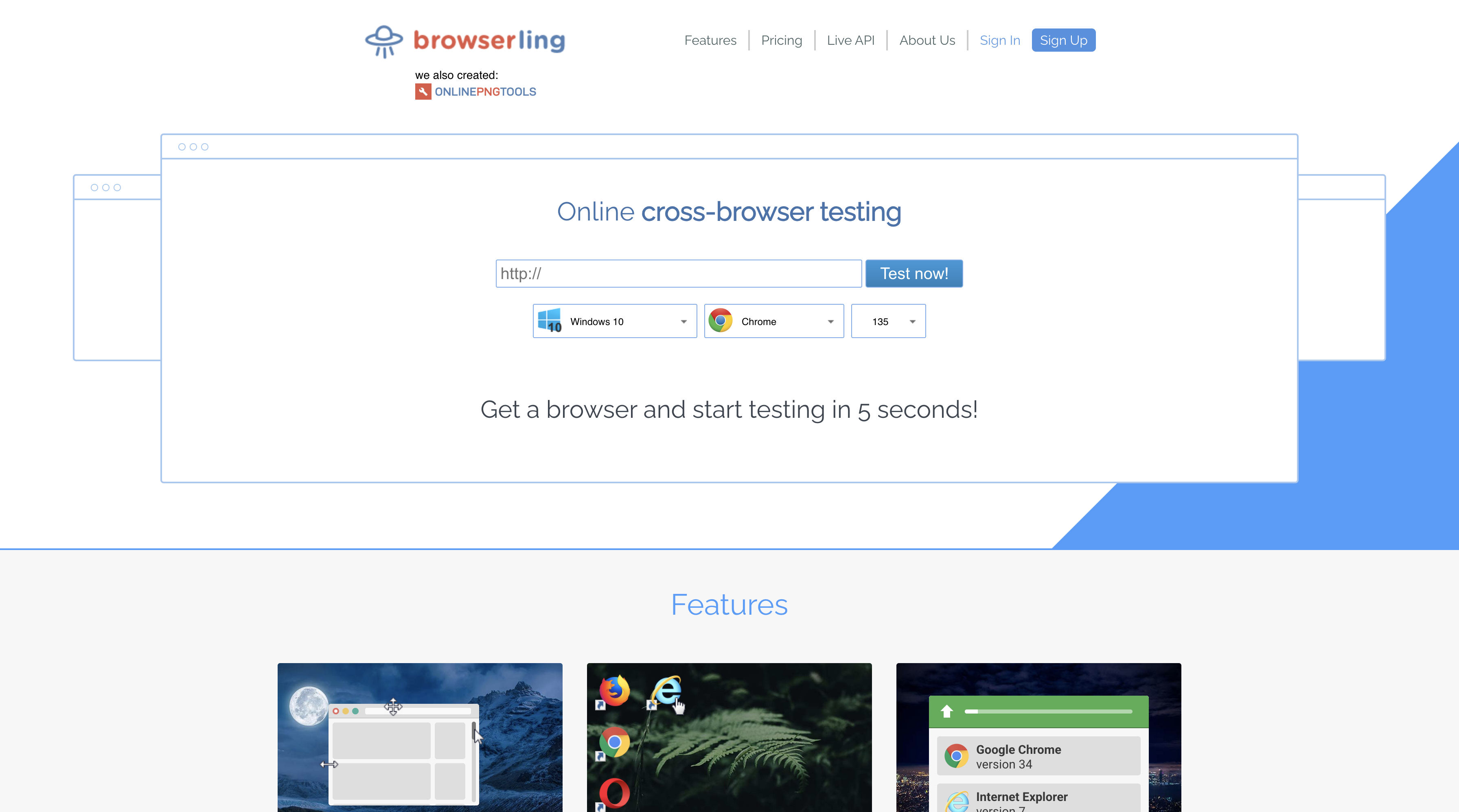 Browserling Live Testing