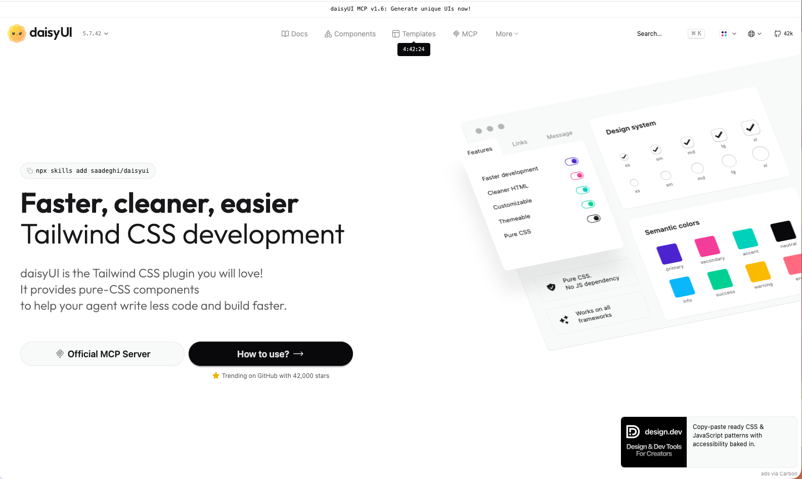 daisyUI Semantik CSS Bileşen Sınıfları ve Temalar