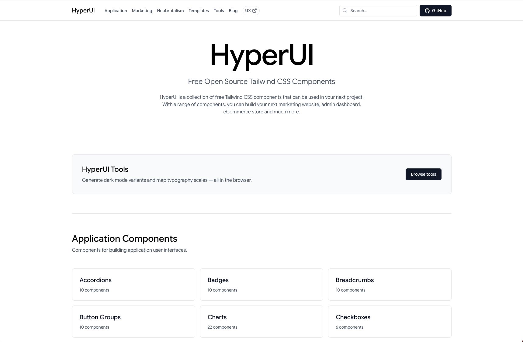 HyperUI Açık Kaynak HTML ve Tailwind Şablonları